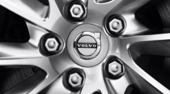 Navkapslar/Centrumkapslar Original Volvo Nya Loggan Silver