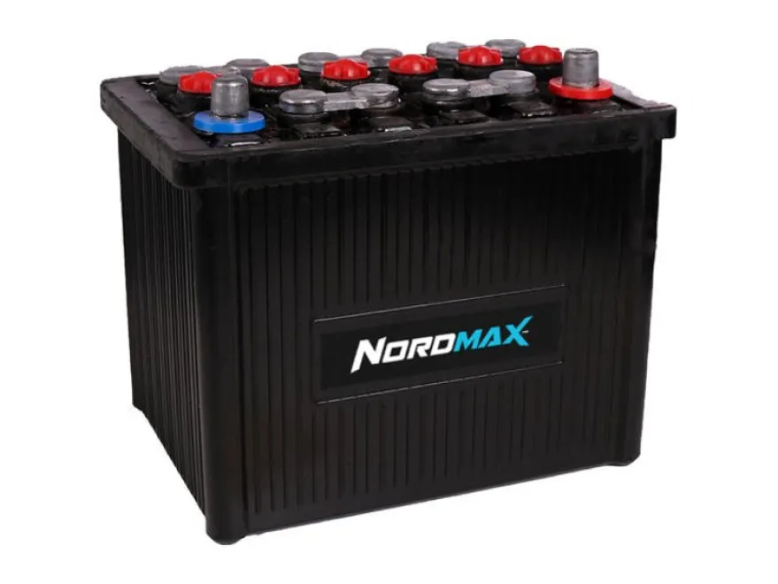 Nordmax Bilbatteri Bakelit Klassiska Fordon 12V 60Ah 350A