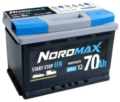 Nordmax EFB Start/Stoppbatteri 12V 70Ah 650A