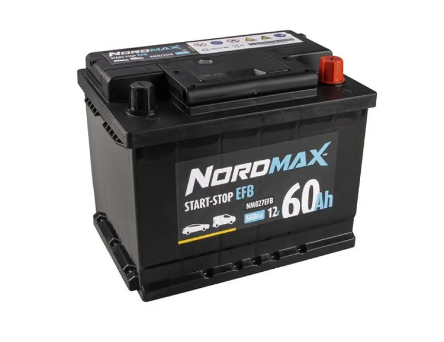 Nordmax EFB Start/Stoppbatteri 12V 60Ah 560A