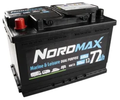 Nordmax Marin / Fritid Förbrukningsbatteri12V 72Ah 640A