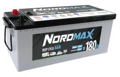 Nordmax Marin / Fritids AGM Start / Förbrukningsbatteri 12V 180Ah 1100A