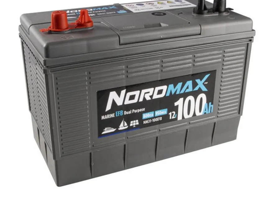 Nordmax Marin Start/Förbrukningsbatteri EFB 12V 100Ah 800A