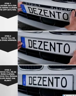 Nummerplåtshållare NoFrame Dezentofix