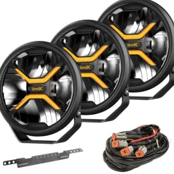 3-Pack LED Extraljus BaseX 9" 360W