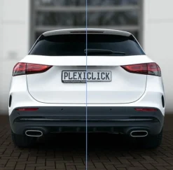 PlexiClick Transparent Skylthållare – 1 Skylt