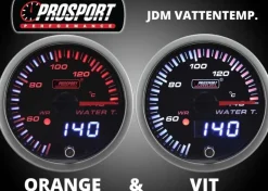 Prosport Mätare 52mm JDM-Serien Vattentemperatur