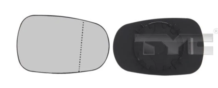 Sidospegelglas höger/vänster Dacia Logan, Nissan Micra, Renault Clio II, Megane I, Scenic