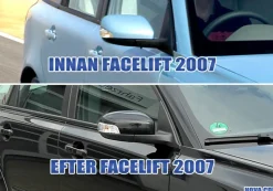 Sidospegelglas Höger Volvo V50 2007-2009 Efter faceliften