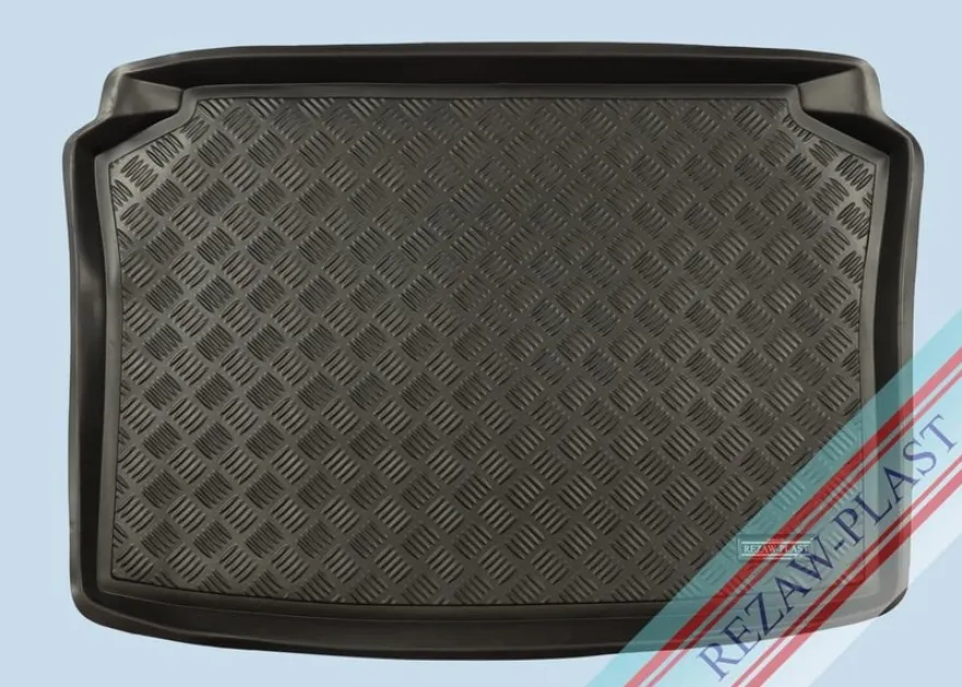 Skålad Bagagerumsmatta Svart VW Polo IV Hatchback 2001-2009
