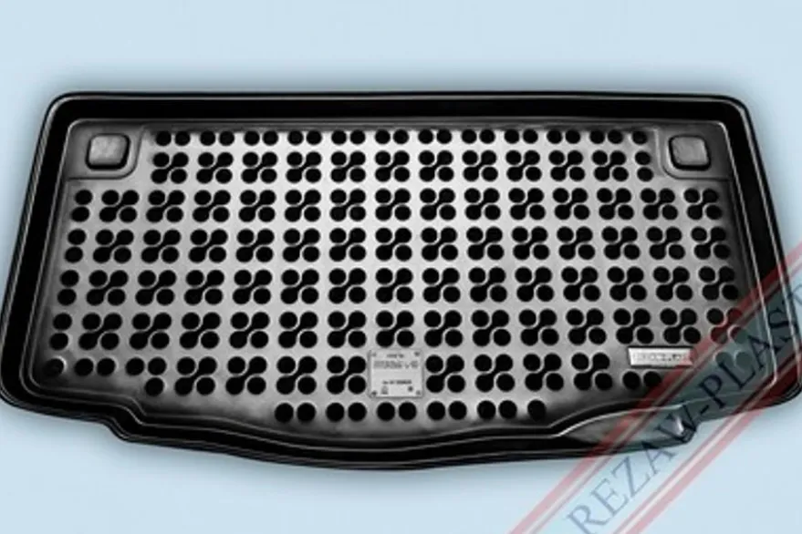 Skålad Mjuk Bagagerumsmatta Svart Hyundai i10 Hatchback