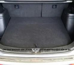 Skålad Mjuk Bagagerumsmatta Svart Mitsubishi Outlander III 2012-2021