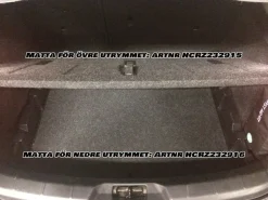 Skålad Mjuk Bagagerumsmatta Svart Volvo V40 2012-2019
