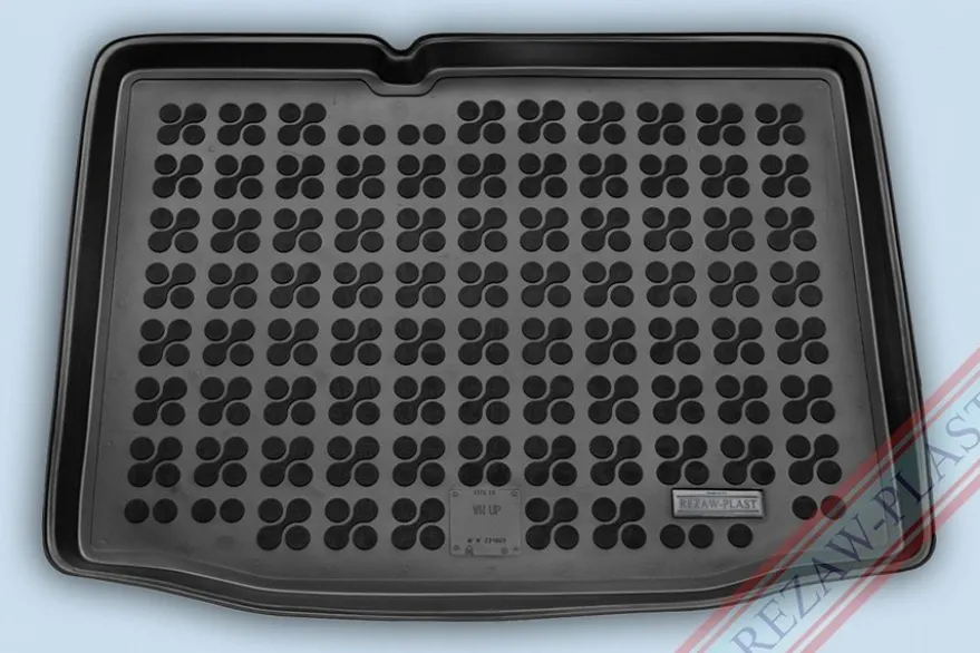 Skålad Mjuk Bagagerumsmatta Svart VW Up 2012->
