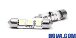 Spollampor LED 3st SMD-Dioder 36mm Canbus Blå