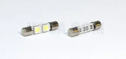 Spollampor LED 2x SMD Diod 29mm Blå