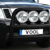 Stor 76mm frontbåge Svart - Nissan Navara D40 (King Cab) 2010-2015