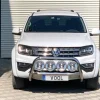 Stor Svart Quadro 76MM frontbåge - VW Amarok 2017-