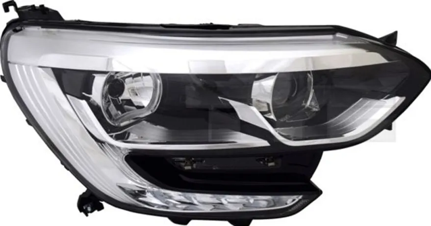 Strålkastare Halogen Höger till Renault Megane IV Krom Ram