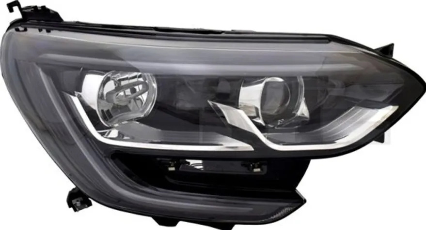 Strålkastare Halogen Vänster till Renault Megane IV Svart Ram
