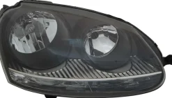 Strålkastare Höger Svart VW Golf MK5, Jetta MK3