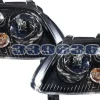Strålkastare Svart VW Touran (1T) 2003-2006, VW Caddy (2K) 2004-2010