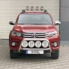 Svart Stor Quadro 76MM frontbåge - Toyota Hilux VIII 2016-2020