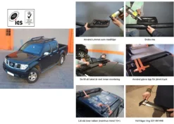 Takrails Black med Tvärbalkar - Isuzu D-MAX 2007-