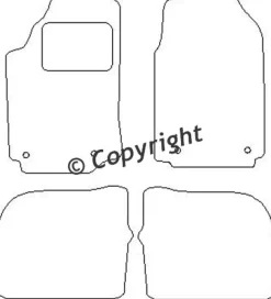 Textilmattor H-line Audi A6/100