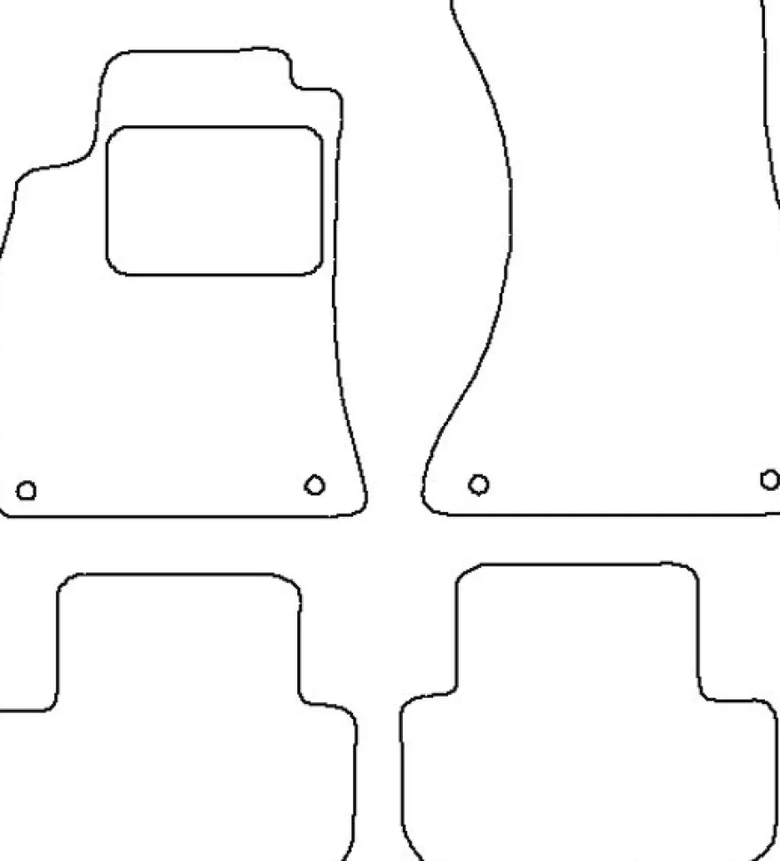 Textilmattor H-line Audi A5 Coupe 5-dörrars