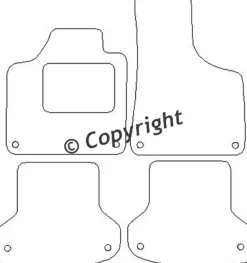 Textilmattor H-line Audi A3 8P