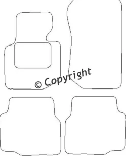 Textilmattor H-line BMW 3-Serien E36