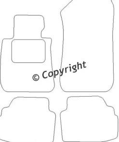 Textilmattor H-line BMW 3-Serien E92 Coupe
