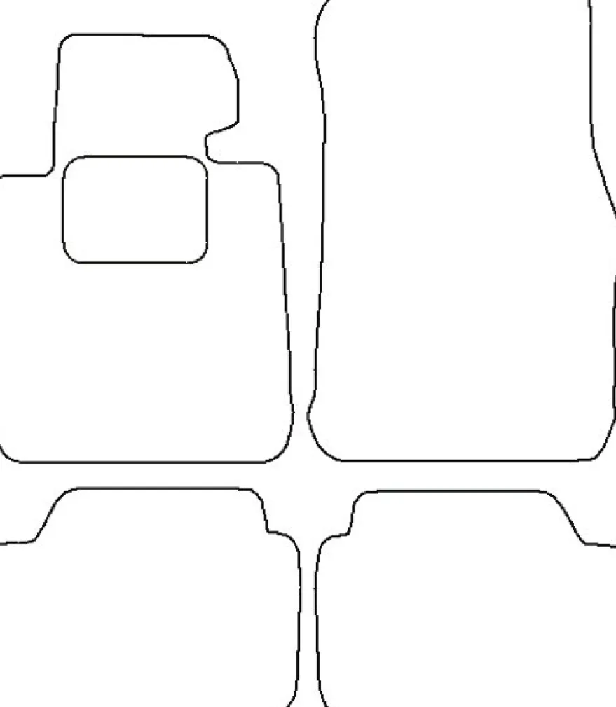 Textilmattor H-line BMW 1-Serien F20 Facelift