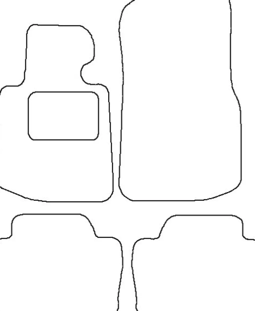 Textilmattor H-line BMW 4-Serien F36 Grand Coupe 4-dörrars