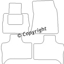 Textilmattor H-line BMW X5 E53