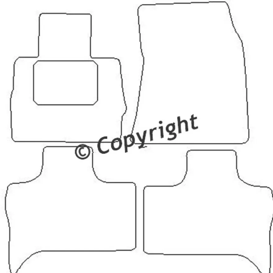 Textilmattor H-line BMW X5 E53