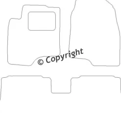 Textilmattor H-line Chevrolet Captiva 5-Sits
