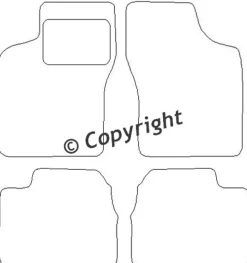 Textilmattor H-line Chevrolet Espero