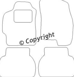 Textilmattor H-line Chevrolet Leganza
