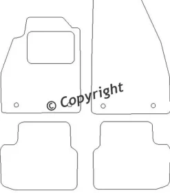 Textilmattor H-line Chevrolet Malibu