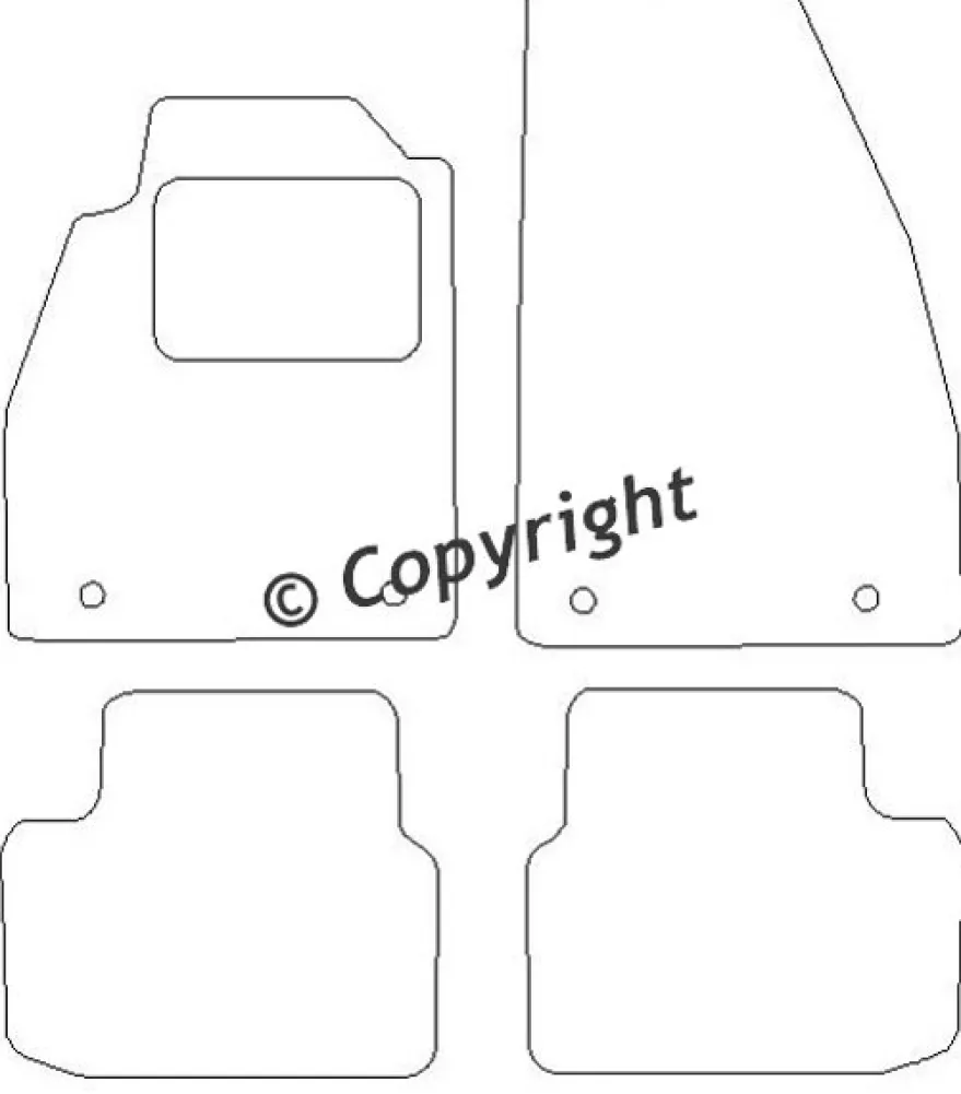 Textilmattor H-line Chevrolet Malibu