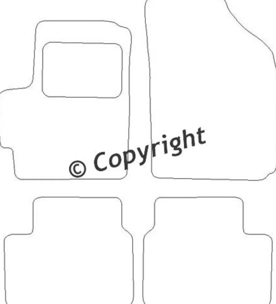 Textilmattor H-line Chevrolet Matiz