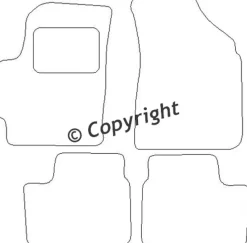 Textilmattor H-line Chevrolet Matiz