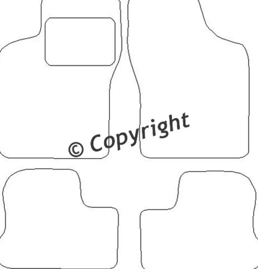 Textilmattor H-line Chevrolet Nexia