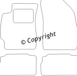 Textilmattor H-line Chevrolet Nubira