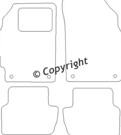 Textilmattor H-line Chevrolet Spark