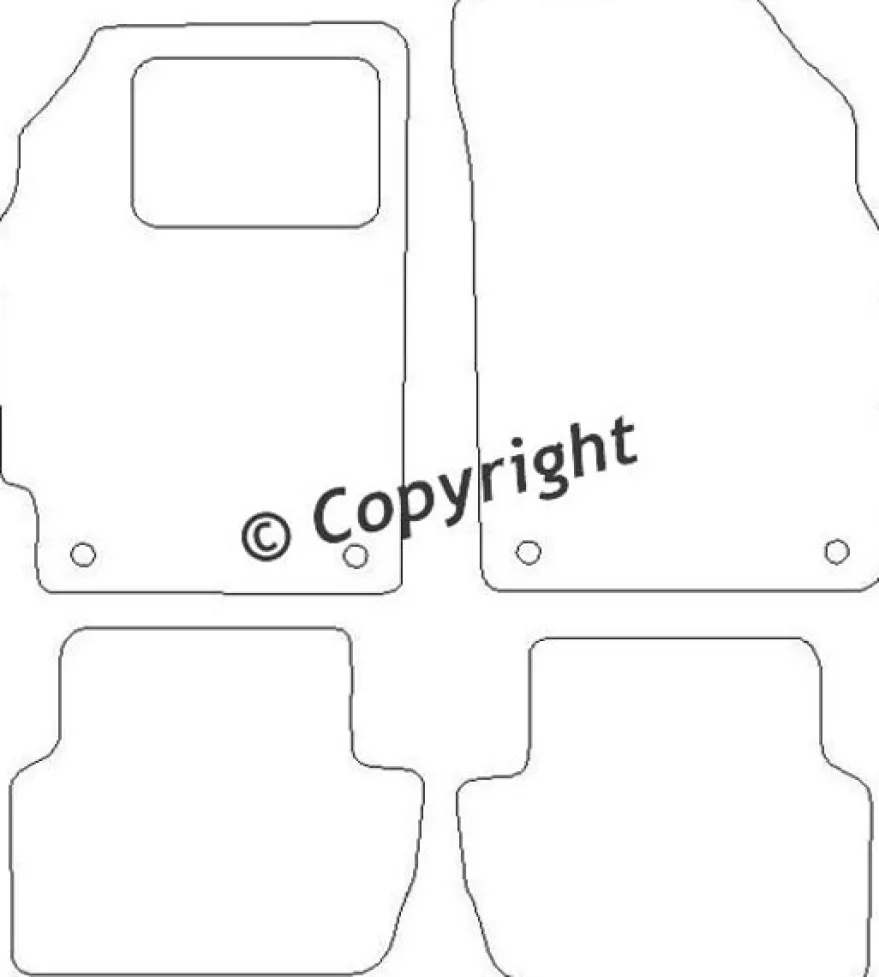 Textilmattor H-line Chevrolet Spark