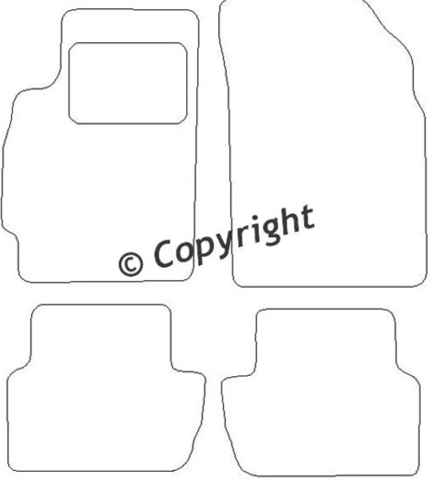 Textilmattor H-line Chevrolet Spark