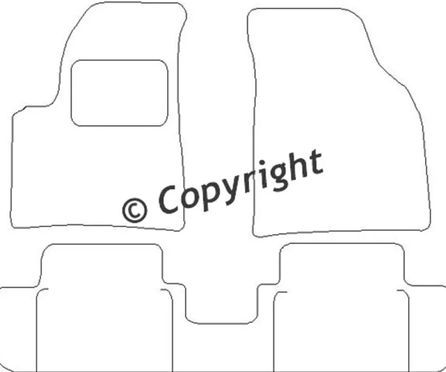 Textilmattor H-line Chevrolet Tacuma